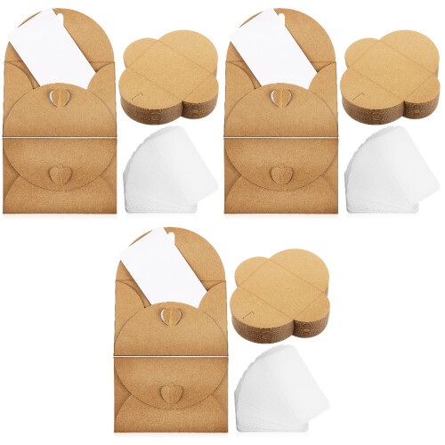 3Sets Blankokarten Mit Umschlägen Bunt Für Geschenke Und Grüße 2