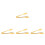 4Stk Mini Gold Angel Wings Form Servieren 6