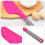 2Stk Flexible Silikonspachtel Rosé Backhelfer Kuchencremespatel 11
