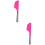 2Stk Flexible Silikonspachtel Rosé Backhelfer Kuchencremespatel 8