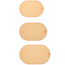 1Set Orange Double-Sided Cutting Board Food-Grade Kitchen Tool