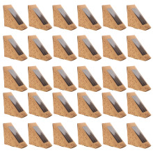 100Stk Braune Papier Sandwich Verpackungsbox Mit Für Backwaren