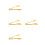4Stk Mini Gold Angel Wings Form Servieren 5