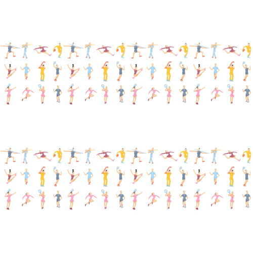 96Stk Desktop Mini Figuren Modell-Sportspieler 2