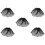 5Stk Chic Schwarzer Brautschleier Romantischer Hochzeits Haarschmuck 3