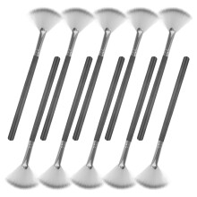 20Stk Make-Up Fächerpinsel Schwarz, Weiche Faser, Präzise Anwendung