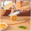 1Set Orange Double-Sided Cutting Board Food-Grade Kitchen Tool 3