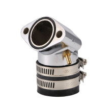 Motor Vergaser Aluminiumlegierung Winkeladapter Einlass Einlass Vergaser Verteiler für GY6 150Cc Scooter Go Kart