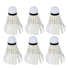 36Stk Weißer Badminton Shuttlecock Strapazierfähiger Doppelkorkkopf