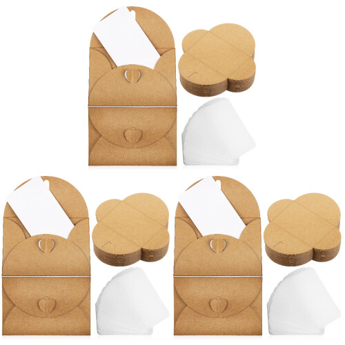 3Sets Blankokarten Mit Umschlägen Bunt Für Geschenke Und Grüße 1
