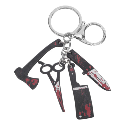 Metall Schlüsselring Und Messer Witziger Anhänger