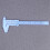 12Pcs Lightweight Blue Plastic Mini Caliper Gauge for Measuring 10