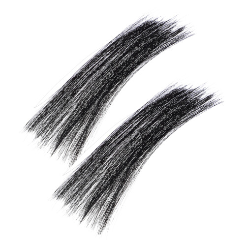 3Stk Tierbart-Applikationen Nylon Schwarz Für Basteln