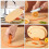 1Set Orange Double-Sided Cutting Board Food-Grade Kitchen Tool 6