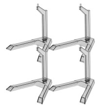 12Pièces Présentoir Plastique Noir Stable Pour Figurines Et Poupées