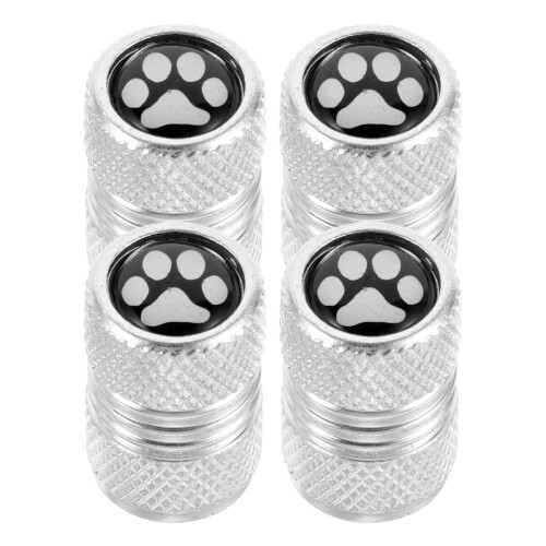 8Stk Robuste Aluminium Reifenventilkappen Silber Ventilschutz Auto 1