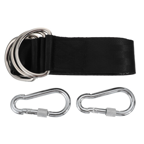 2Ensembles Sangles De Fixation Pour Boucles En Acier Noir 1