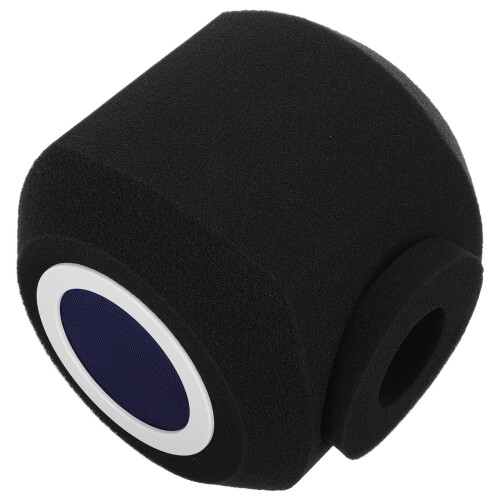 2Pièces Microphone Noire Éponge Isolation Son Portable Durable