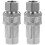 2Stk Präzise Hydraulik Robustem Carbon Silber 3
