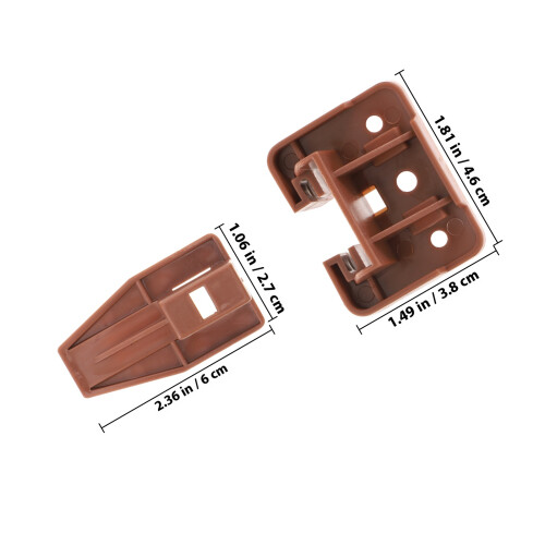 2Sets Möbel Schubladenstopper Kunststoff Für Einfache Montage 1