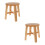 2Pièces Maison Bambou Antidérapant Pour Enfants Marron 7