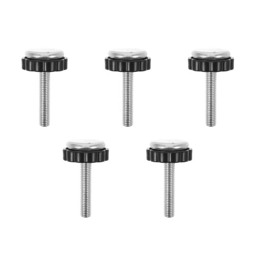 5Pièces Barres Vis Réglables Bébé Noir PVC Perçage 2