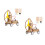 2Pièces Jouets En Bois 3D À Assembler Beige DIY Pour Enfants 8
