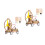 2Pièces Jouets En Bois 3D À Assembler Beige DIY Pour Enfants 6