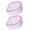4Pièces Bols Trempage Ongles Blancs ABS Et Retrait 1