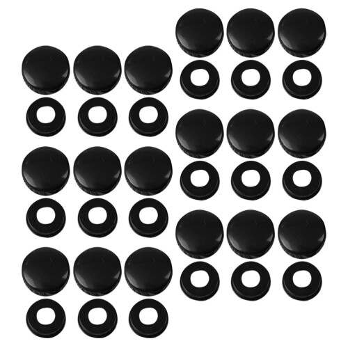60Paires Vis En ABS Pour Plaques D'immatriculation Et Auto 1
