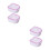 4Pièces Bols Trempage Ongles Blancs ABS Et Retrait 5