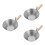 3Pièces Bac À Plaqueur Manche Bois Argent Usage Construction 4
