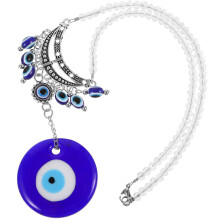 3Pcs Multi Color Evil Eye Pendant Car Mirror Hanging Ornament Decor