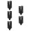 5Stk Shock Riser Aluminium Schwarz Für Offroad Strecken 8