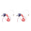 2Pièces Extrusion J-Head Métal Pour 3D Ventilateur 8