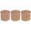 3Rolls Decorative Linen Ribbon for Wedding, Craft, and Gift Wrapping 5