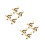 4Paires Boutons Manchette Design Note Pour 7