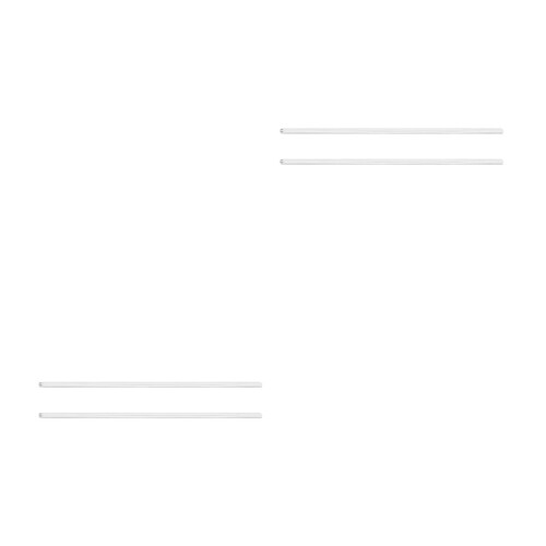 2Ensembles Protectrice Anneau Ouvert En Plastique Transparent 2