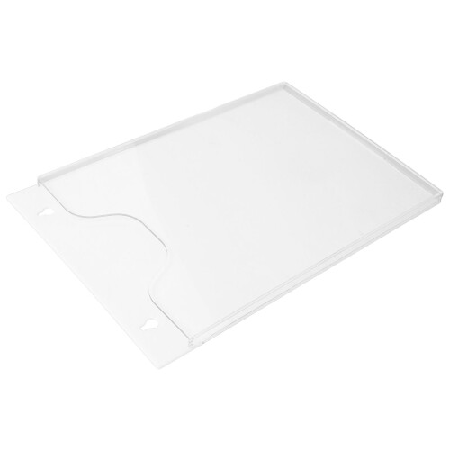 2Pcs Transparent Acrylic Brochure Holder Vertical Paper Display Stand 2