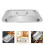 2Pcs Stainless Steel Rectangular Pan Lids for Baking Silver Covers 7