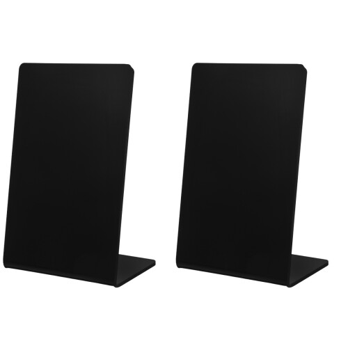 2Pcs Chic Black ABS Mini Chalkboards for Birthday and Table Decoration 2