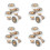 16Pcs Bathroom Sliding Door Rollers Nylon Metal Quiet Smooth Operation 4