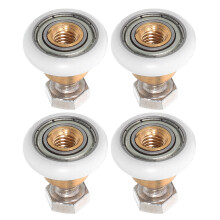 16Pcs Bathroom Sliding Door Rollers Nylon Metal Quiet Smooth Operation