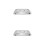 2Pcs Stainless Steel Rectangular Pan Lids for Baking Silver Covers 6