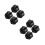8Pièces Adaptateur Double Vis 1/4'' Pour Trépied Et Support Flash Noir 5