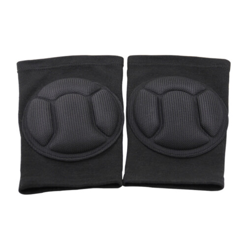 1 pair thick sponge eva knee pads for running walking workout black 2