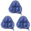 3Pcs Blue Table Tennis Ball Bag Durable Polyester Storage Organizer 3