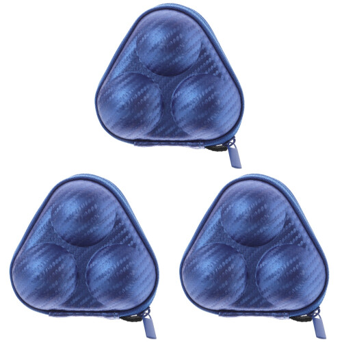 3Pcs Blue Table Tennis Ball Bag Durable Polyester Storage Organizer 2
