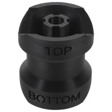 2Pcs Black Plastic Refill Bottle Funnel Adapter Leak Proof for Shampoo