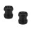 2Pcs Black Plastic Refill Bottle Funnel Adapter Leak Proof for Shampoo 2